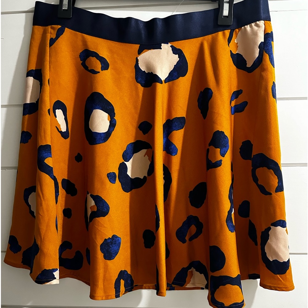 3.1 Phillip Lim for Target Orange Leopard-Print Mini Skirt